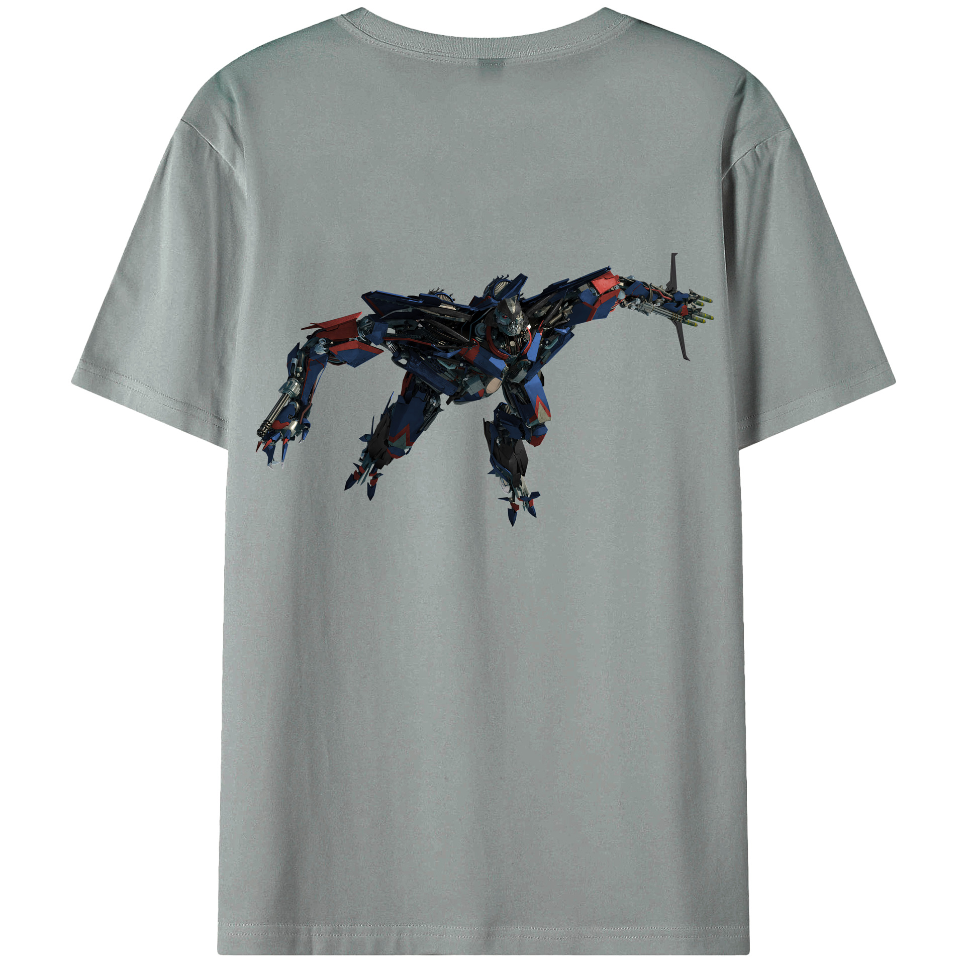 （画像用） Transformers トランスフォーマー 綿100％ メンズ半袖Tシャツ（バックプリント） 通気性